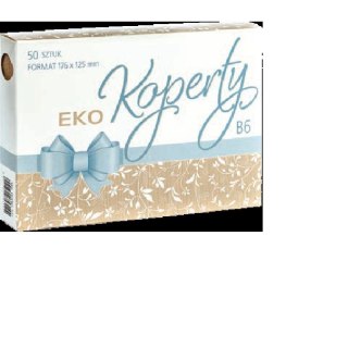 Koperta Eco kraft B6 szara [mm:] 176x125 Pol-mak (KB6_OGEKO) 50 sztuk