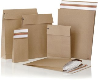 Koperta e-Green rozszerzana L brązowa [mm:] 400x500 Bong (69116) 100 sztuk