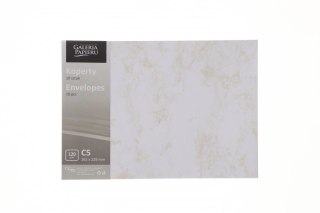 Koperta marmur złoty C5 biała diamentowa Galeria Papieru (280693) 10 sztuk