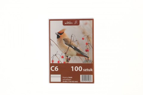 Koperta sk C6 biała [mm:] 114x162 WZ Eurocopert 100 sztuk