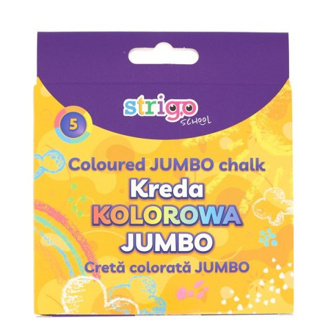 Kreda chodnikowa JUMBO 5 kolorów mix Strigo (SSC411) 5 sztuk
