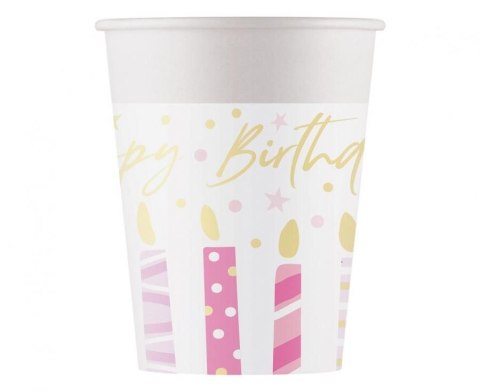 Kubek jednorazowy Birthday Candles papier 200ml Godan (96627)