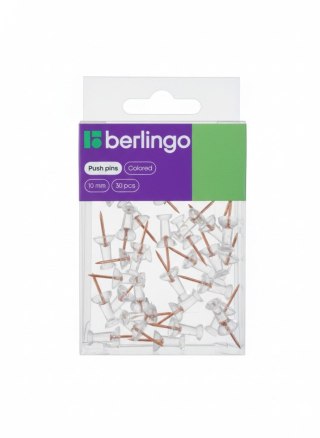 Pinezki kolor: przejrzysty/czarny 30 szt Berlingo (330188)