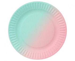 Talerz jednorazowy ombre papier śr. 180mm 6 szt Godan (PF-TOM7)