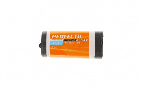 Worki na śmieci P820251 kolor: czarny 35L 15 szt