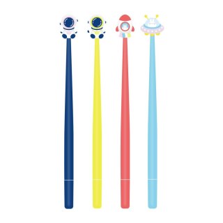 Długopis KOSMOS mix żelowy wkład niebieski 0,5mm Strigo (SSC240)