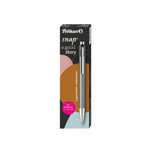 Długopis Snap K10 Metallic Platin 821230 wkład niebieski Pelikan (300000422)