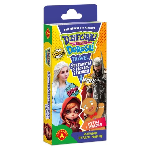 Gra planszowa Ciekawostki o Bajkach i Filmach Travel DZIECIAKI KONTRA DOROŚLI Alexander