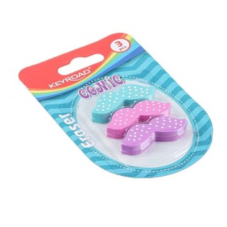 Gumka do mazania wąsy 3 szt Keyroad (KR971114)