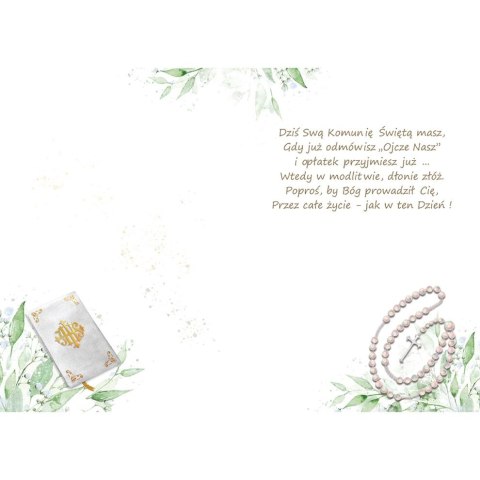 Kartka składana Karnet A5 KOMUNIA EUCHARYSTIA A5 Henry (5905701482658)