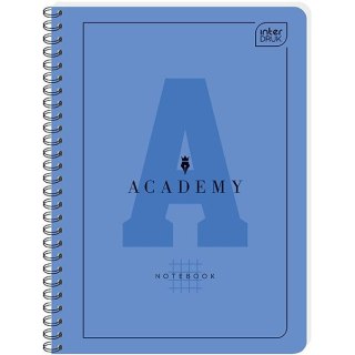 Kołozeszyt (kołonotatnik) Academy Hybrid A6 80k. krata Interdruk