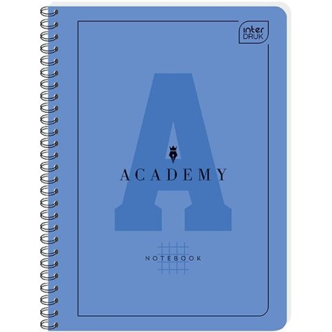 Kołozeszyt (kołonotatnik) Academy Hybrid A6 80k. krata Interdruk
