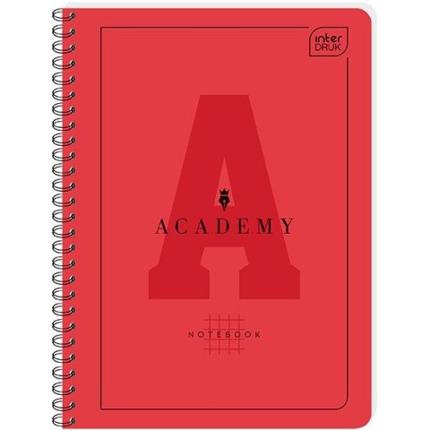 Kołozeszyt (kołonotatnik) Academy Hybrid A6 80k. krata Interdruk