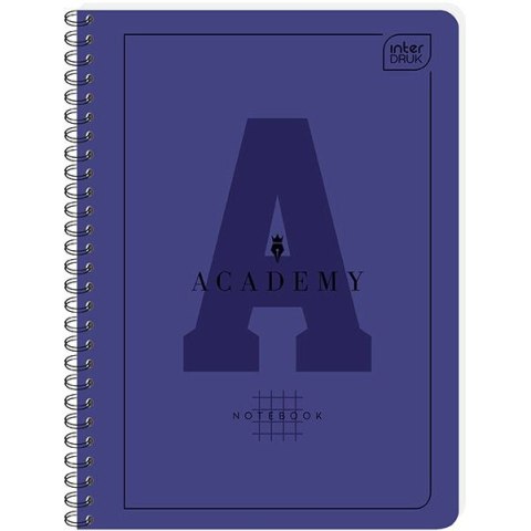 Kołozeszyt (kołonotatnik) Academy Hybrid A6 80k. krata Interdruk