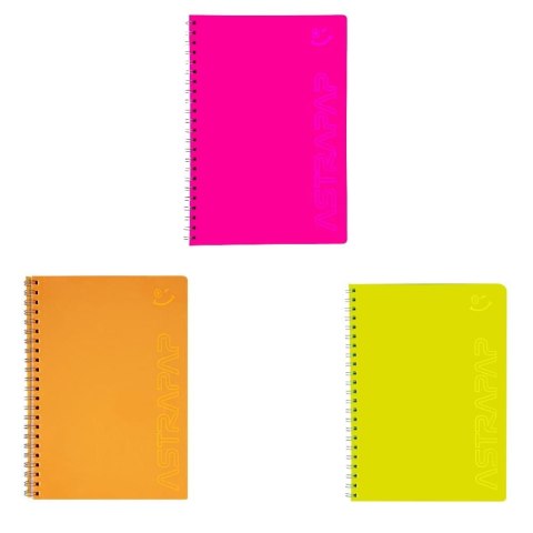 Kołozeszyt (kołonotatnik) fluo B5 100k. krata Astrapap (104021041)