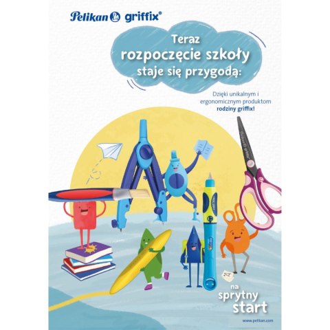 Pióro kulkowe Griffix 820493 Lovely Pink L wkład niebieskie Pelikan (300009674)