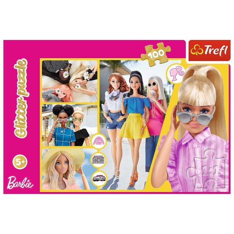 Puzzle Barbie Brokatowa Barbie 100 el. Trefl (457768)