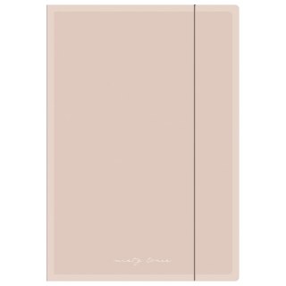 Teczka kartonowa na gumkę NUDE A4+ mix 400g Interdruk