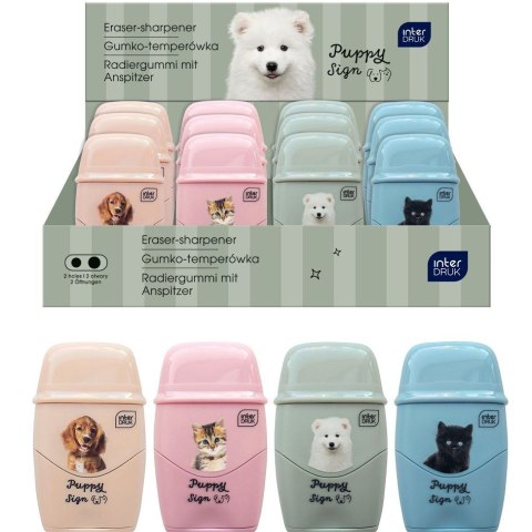 Temperówka PUPPY SIGN podwójna mix Interdruk
