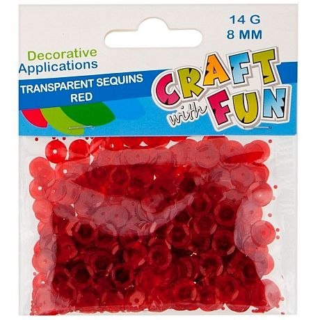 Cekiny Craft with Fun czerwone 14g Starpak (439331)