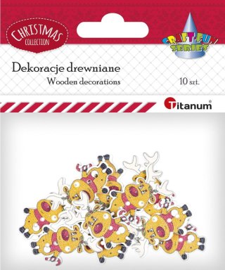 Guziki Craft-Fun Series renifery mix 10 szt Titanum (MTCR-WDC945)