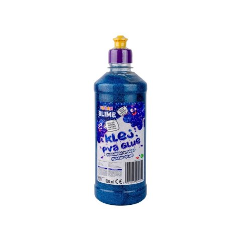 Klej artystyczny brokatowy niebieski 500ml 500g Tuban (TU3435)