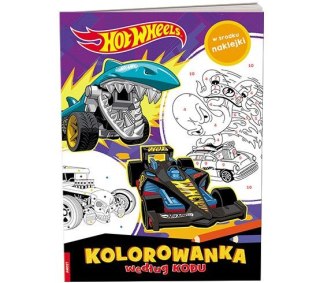 Książka dla dzieci Hot Wheels™. Kolorowanka według kodu Ameet (KKO 1601)