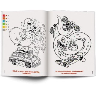 Książka dla dzieci Hot Wheels™. Kolorowanka według kodu Ameet (KKO 1601)