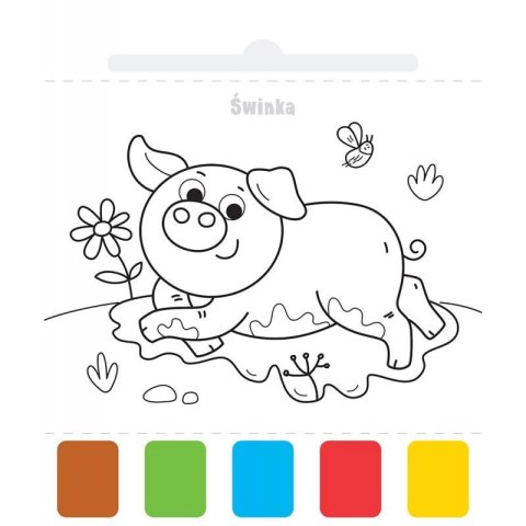 Książka dla dzieci Użyj wody, zbudź kolory! Na wsi Aksjomat