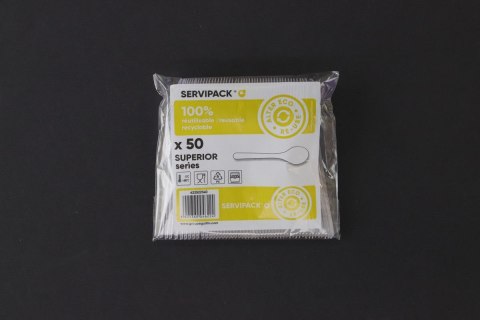 Łyżeczka wielokrotnego użytku transparętna wielkokrotnego uzytku plastikowa 50 szt (nd)