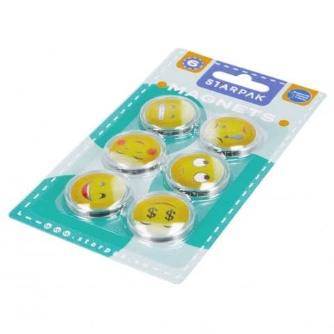 Magnes żółty Starpak (528365) 6 sztuk