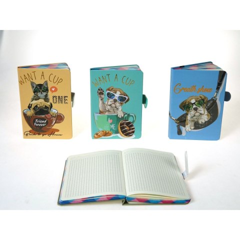 Notes (notatnik) z zapięciem magnetycznym A5 krata [mm:] 190x130 Adar (571686)