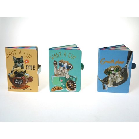 Notes (notatnik) z zapięciem magnetycznym A5 krata [mm:] 190x130 Adar (571686)