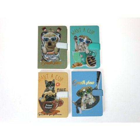 Notes (notatnik) z zapięciem magnetycznym A5 krata [mm:] 190x130 Adar (571686)