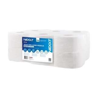 Papier toaletowy mini jumbo premium kolor: biały 12 szt Nexxt Professional (NHP42)