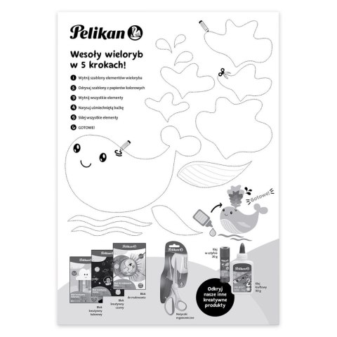 Blok rysunkowy kreatywny premium pastelowy A4 mix Pelikan (9589029)