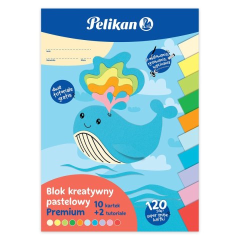 Blok rysunkowy kreatywny premium pastelowy A4 mix Pelikan (9589029)