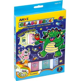 Farba do malowania na szkle kolor: mix 10ml 12 kolor. Amos