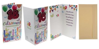 Kartka składana 18-stka DL Agamis (Dl premium)