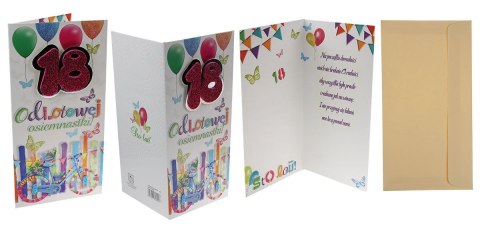 Kartka składana 18-stka DL Agamis (Dl premium)