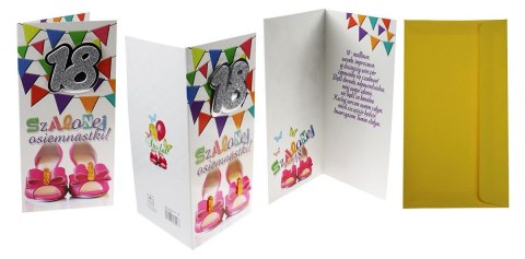 Kartka składana 18-stka DL Agamis (Dl premium)