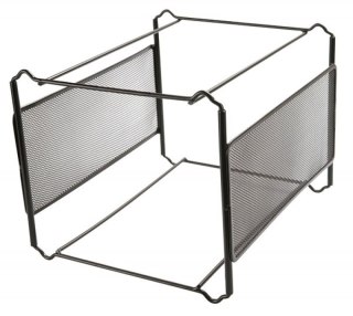 Kartoteka (pojemnik) na teczki wiszące mini archiwum siatka czarny metal [mm:] 335x250x 285 Q-Connect (KF00833)