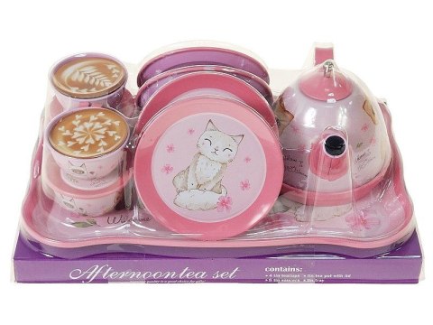 Naczynia zestaw do herbaty metalowy Adar (608405)