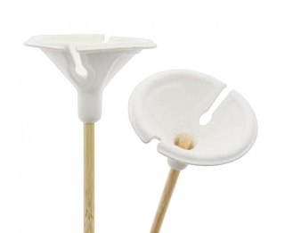 Patyczki do balonów z zatyczkami do balonów, bambus + papier 10 szt Godan (GA-PB10)