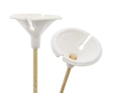 Patyczki do balonów z zatyczkami do balonów, bambus + papier 10 szt Godan (GA-PB10)