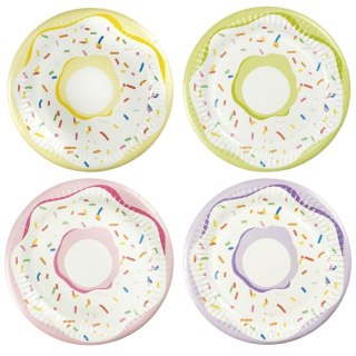 Talerz jednorazowy pączki papier śr. 180mm 8 szt Arpex (D6042F)