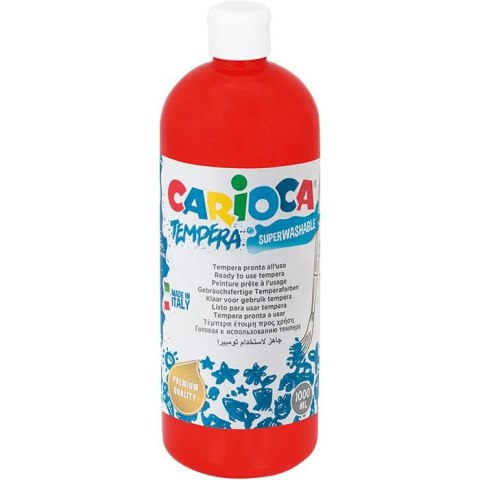 Farba tempera kolor: czerwona 1000ml 1 kolor. Carioca