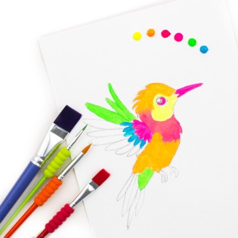 Farby akwarelowe Neonowe 12ml 12 kolor. Kidea (FAAN12KA)