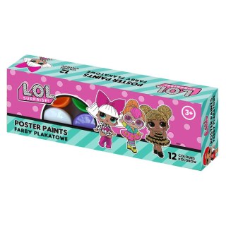 Farby plakatowe L.O.L kolor: mix 20ml 12 kolor. Astrapap (301124053)