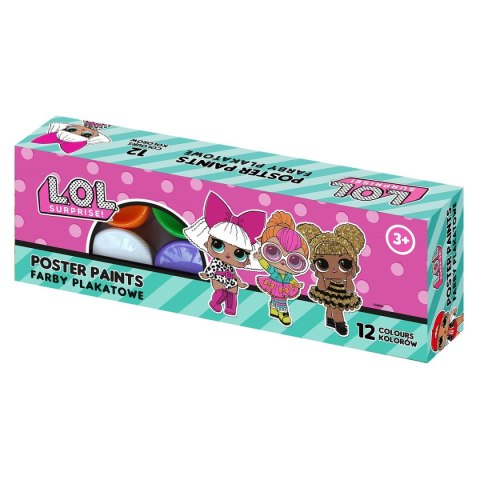 Farby plakatowe L.O.L kolor: mix 20ml 12 kolor. Astrapap (301124053)